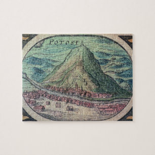 View of the city of Potosi, Bolivia, with its famo Jigsaw Puzzle