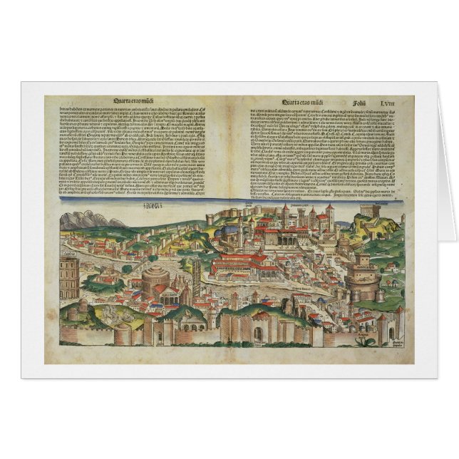 View of the City of Rome, from the Nuremberg Chron (Front Horizontal)