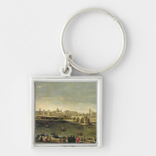 View of the City of Zaragoza Key Ring