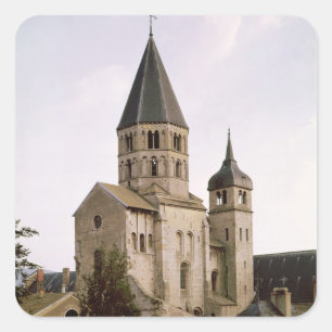 View of the Clocher de l'Eau Benite Square Sticker