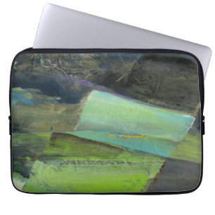 View of the Coast II Abstract Print Laptop Sleeve