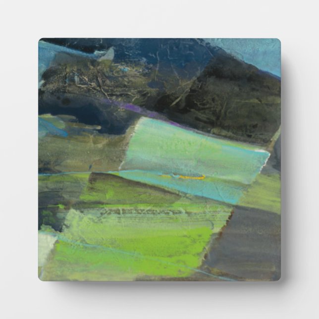 View of the Coast II | Abstract Print Plaque (Front)