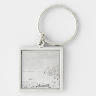 View of the coast off Chile Key Ring