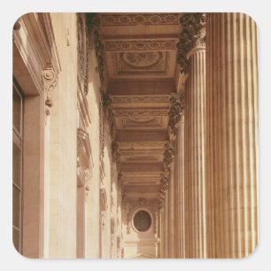 View of the colonnade of the Louvre Square Sticker