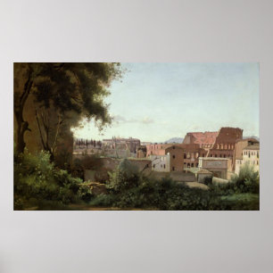 View of the Colosseum from the Farnese Gardens Poster