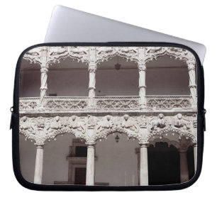 View of the courtyard gallery of 'The Infantado Pa Laptop Sleeve