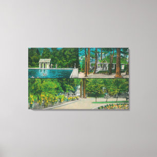 View of the Crag View ResortCastella, CA Canvas Print