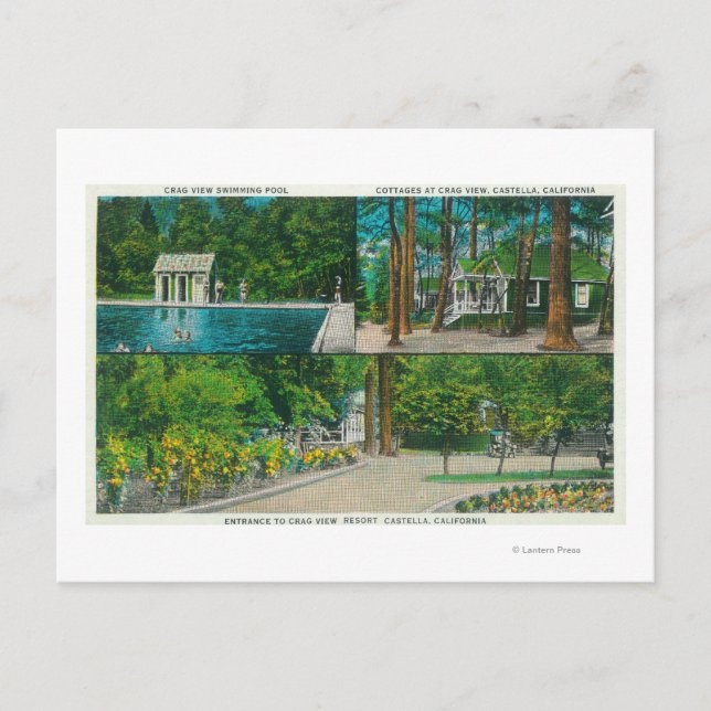 View of the Crag View ResortCastella, CA Postcard (Front)