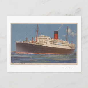 View of the Cunard R.M.L. Franconia Postcard