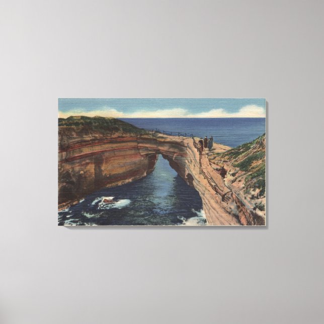 View of the Devil's Pot & the Sunset Cliffs Canvas Print (Front)