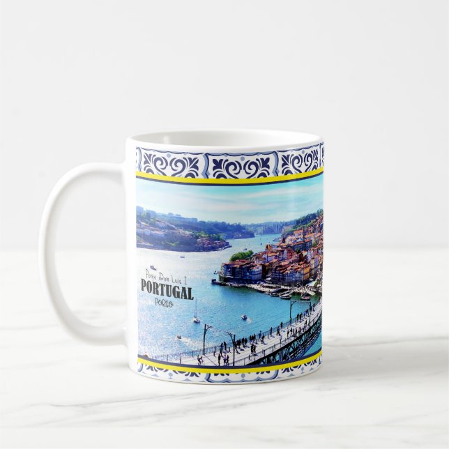 View of the Dom Luis I port port Coffee Mug (Left)