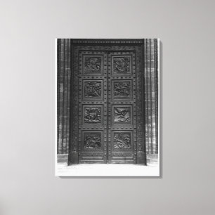 View of the door of La Madeleine Canvas Print
