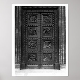 View of the door of La Madeleine Poster