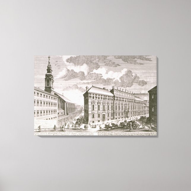 View of the Dorotheergasse showing the Canvas Print (Front)