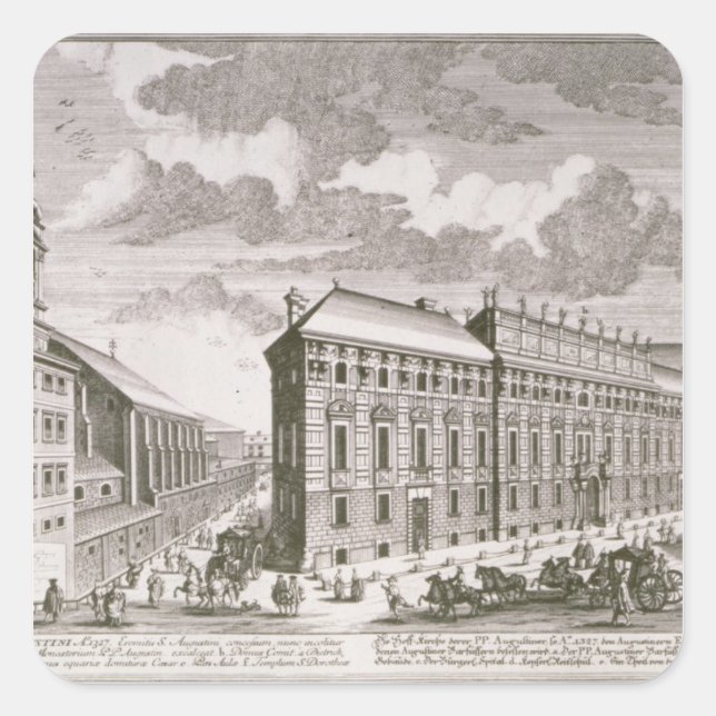 View of the Dorotheergasse showing the Square Sticker (Front)