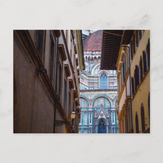 View of the Duomo From a Street, Florence, Italy Postcard