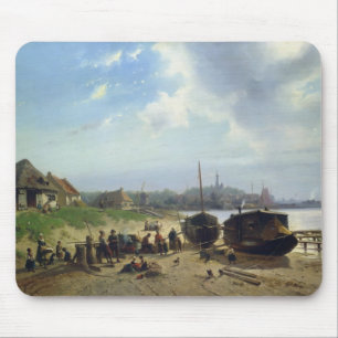 View of the Dutch Coast Mouse Mat
