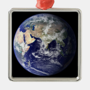 View of the Earth from space Metal Tree Decoration