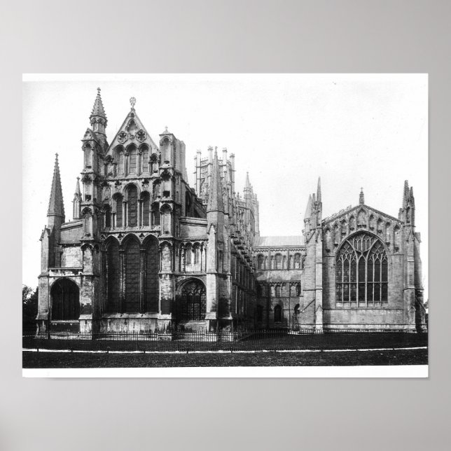 View of the east facade and the choir, c.1321-40 poster (Front)