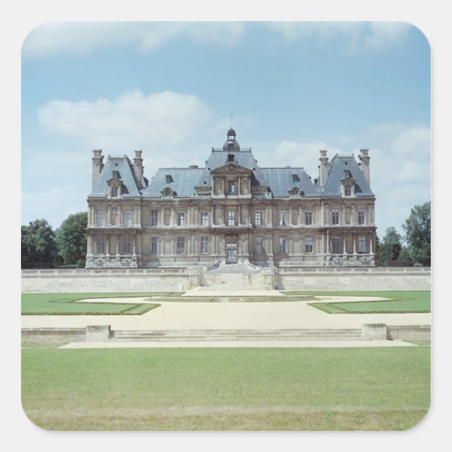 View of the East facade of Chateau de Maisons Square Sticker (Front)