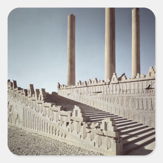 View of the east staircase of the Apadana Square Sticker (Front)