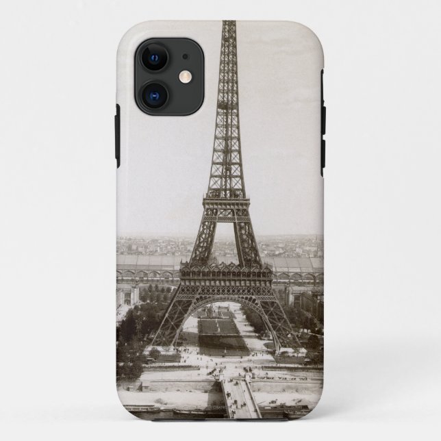 View Of The Eiffel Tower, 1900 Case-Mate iPhone Case (Back)