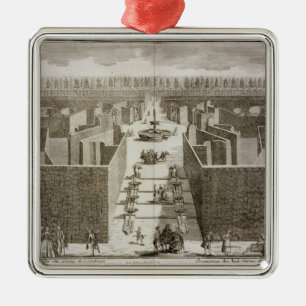 View of the eight statues of Castellazzo in the to Metal Tree Decoration