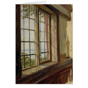 View of the Elbe through a Window, 1838