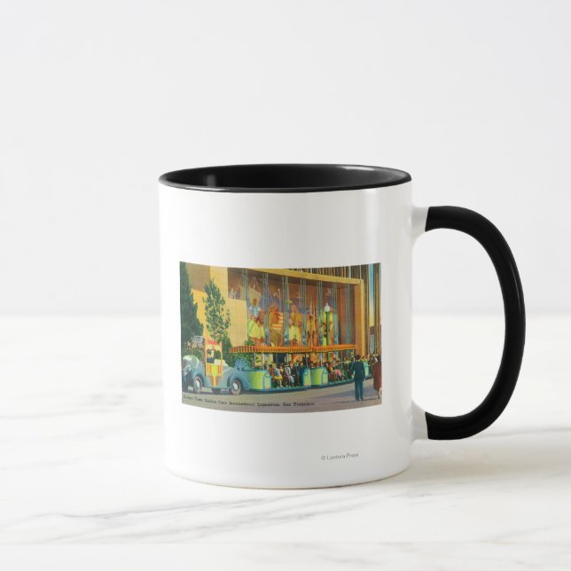 View of the Elephant Train Mug (Right)