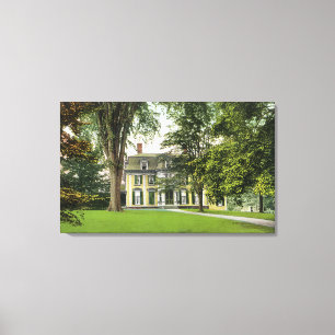 View of the Elm Knoll, Longfellow Resided Here Canvas Print