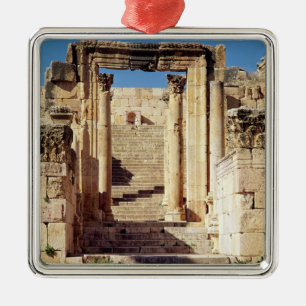 View of the entrance to the Christian Metal Tree Decoration