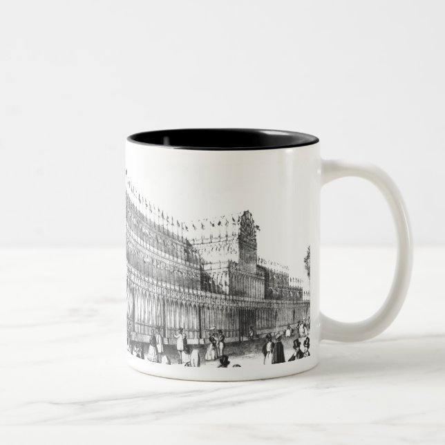View of the Exterior of the Crystal Palace Two-Tone Coffee Mug (Right)