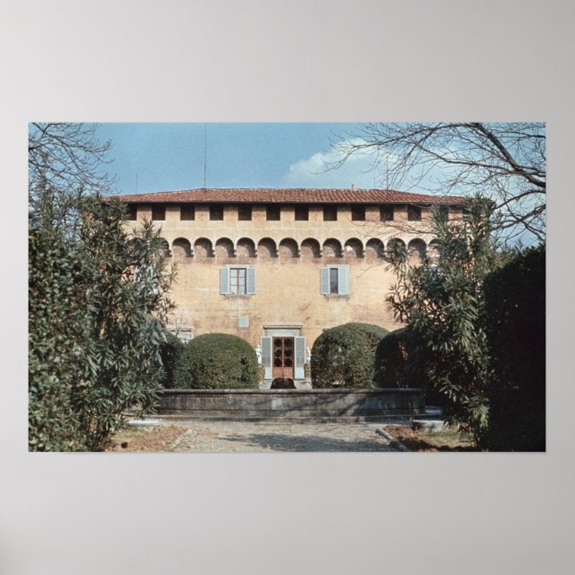 View of the facade, designed for Cosimo Poster (Front)