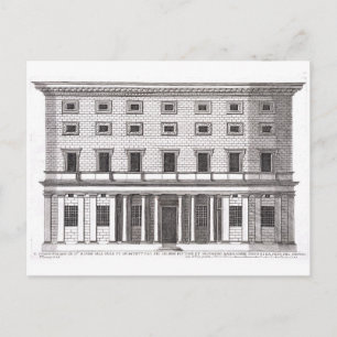 View of the facade of Palazzo Massimi alla Valle, Postcard