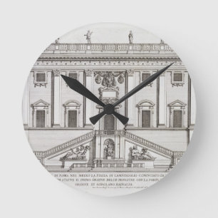 View of the facade of Palazzo Senatorio in Piazza Round Clock