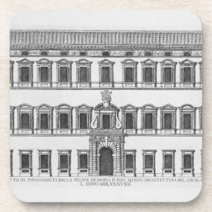 View of the facade of the Lateran Palace, Rome, co Coaster