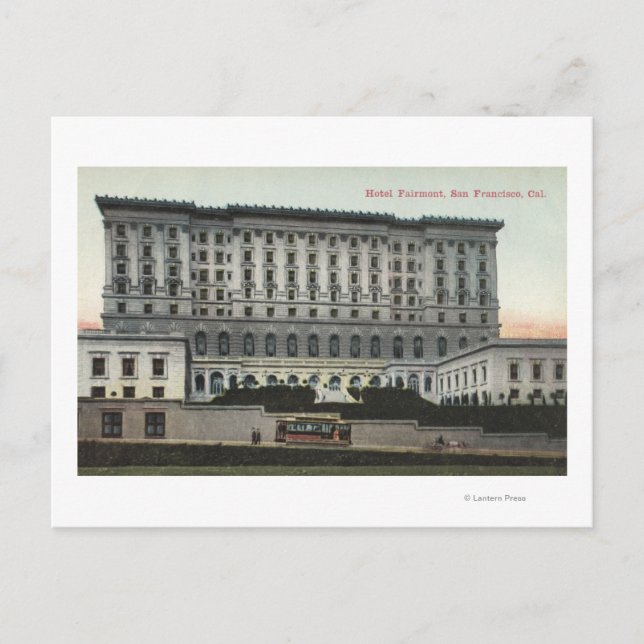 View of the Fairmont Hotel Postcard (Front)
