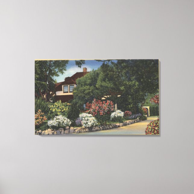 View of "the Farm," Carole Lombard's House Canvas Print (Front)