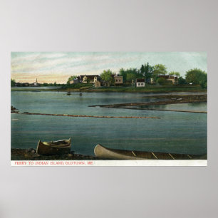 View of the Ferry to Indian Island Poster