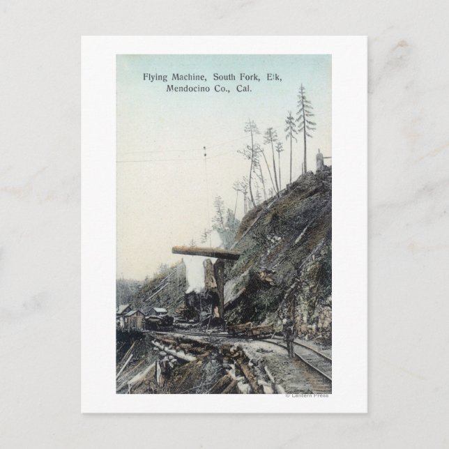 View of the Flying Maching, South ForkElk, CA Postcard (Front)