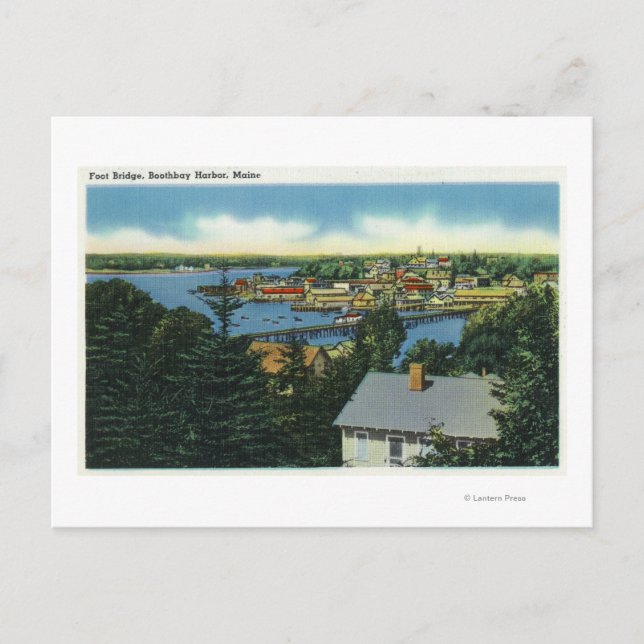 View of the Foot Bridge Postcard (Front)