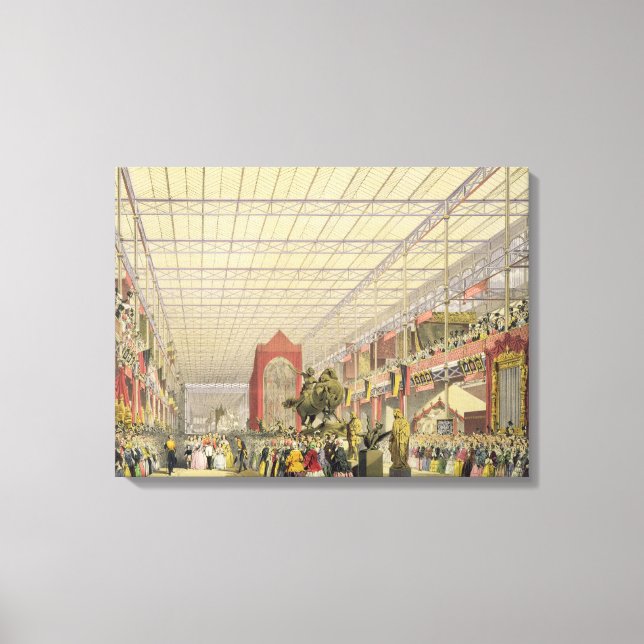 View of the Foreign Nave of the Great Exhibition o Canvas Print (Front)