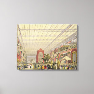 View of the Foreign Nave of the Great Exhibition o Canvas Print