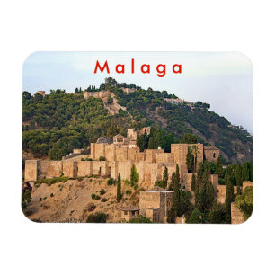 View of the fortress of Alcazaba in Malaga. Magnet