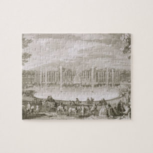 View of the Fountain of Neptune, Versailles (engra Jigsaw Puzzle