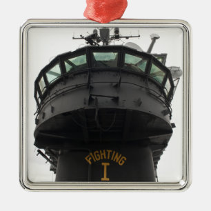View of the front section of the superstructure metal tree decoration