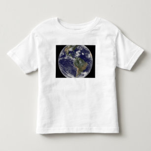 View of the full Earth and four storm systems Toddler T-Shirt