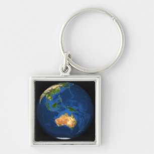 View of the full Earth showing Indonesia, Ocean Key Ring
