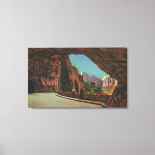 View of the Gallery on Mount Carmel Highway Canvas Print