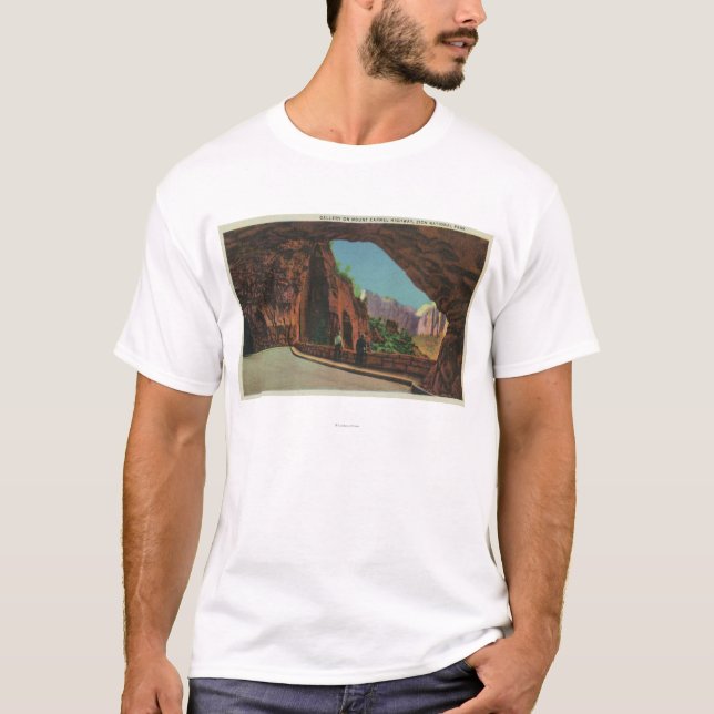 View of the Gallery on Mount Carmel Highway T-Shirt (Front)